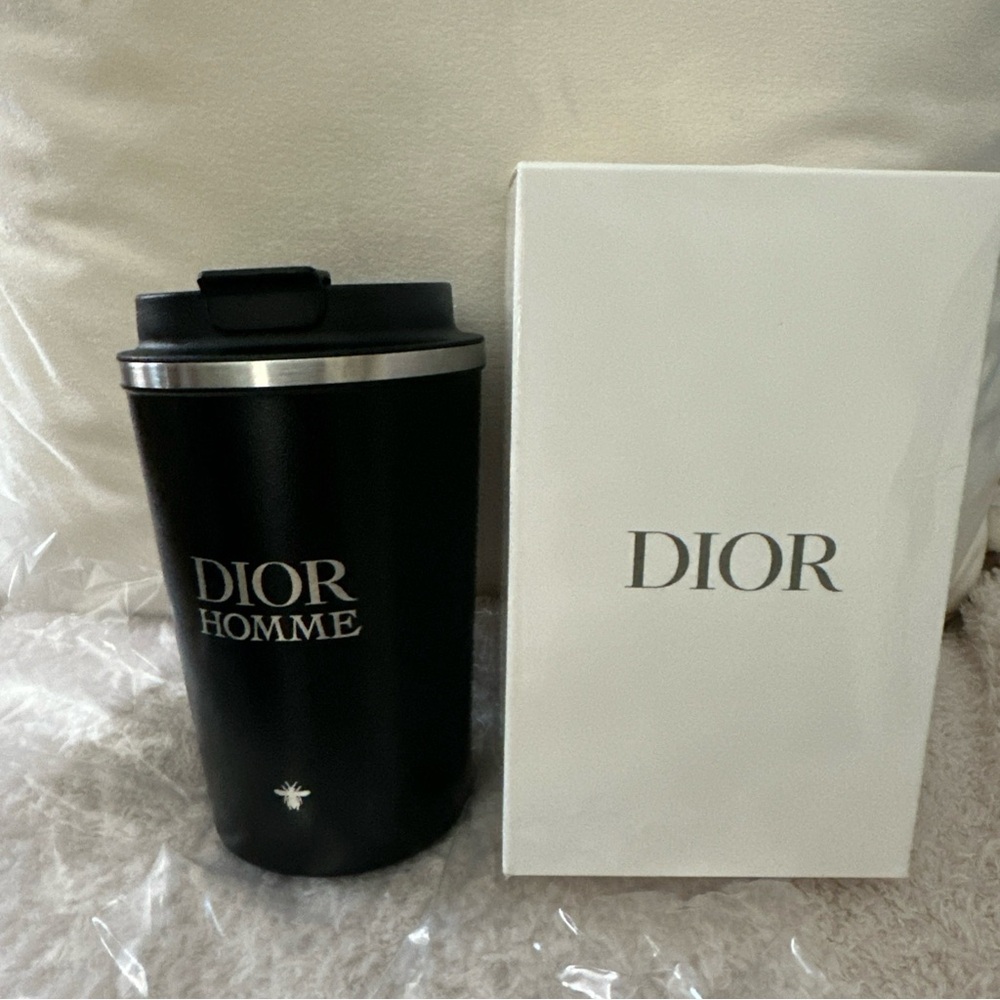 Dior Homme Black Travel Mug with Box